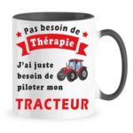 mug therapie tracteur noir
